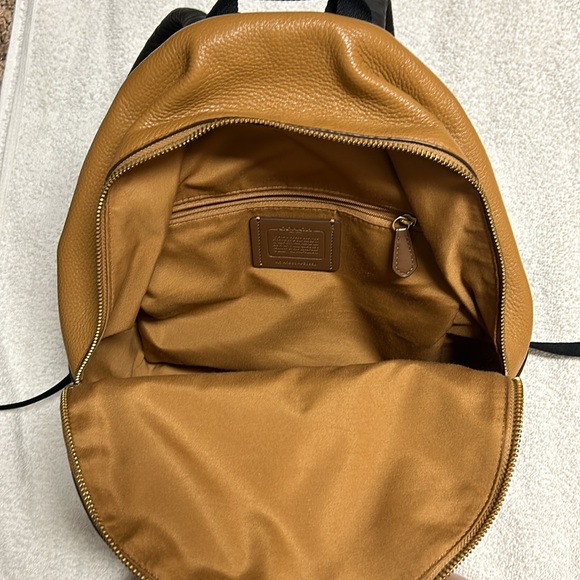 COACH Charlie Pebbled Leather Medium Backpack - Picture 6 of 6